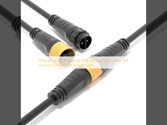 Водонепроницаемость IP68 электрические мужские женские разъемы самозамыкающийся впрыск для света роста