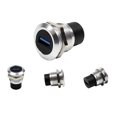 Водонепроницаемый панельный разъем IP67 с фиксацией Push-Lock и корпусом PA66+30%GF V0 для промышленной электроники