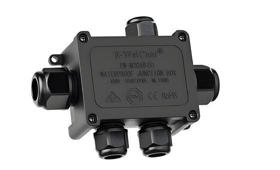 Водонепроницаемая коробка соединения кабеля, 1 входный порт на 4 выхода, IP68