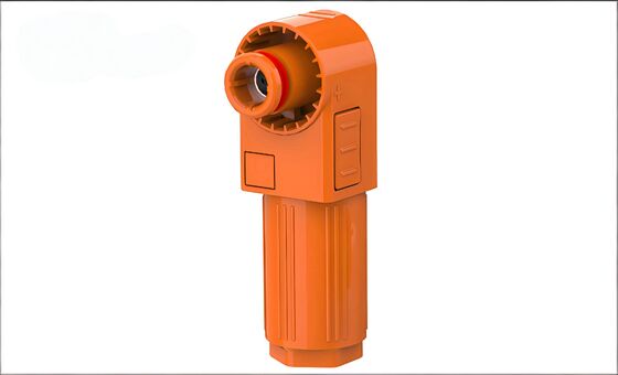 PG50A-OR-IP67 Fixed (Non-Rotatable) Energy Storage Connector - Orange Positive, Stud Mount
